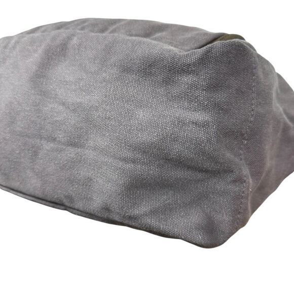 Duluth Trading Gray Brown Canvas Double Handle Bag Tote Shoulder Handbag Travel - Picture 11 of 16